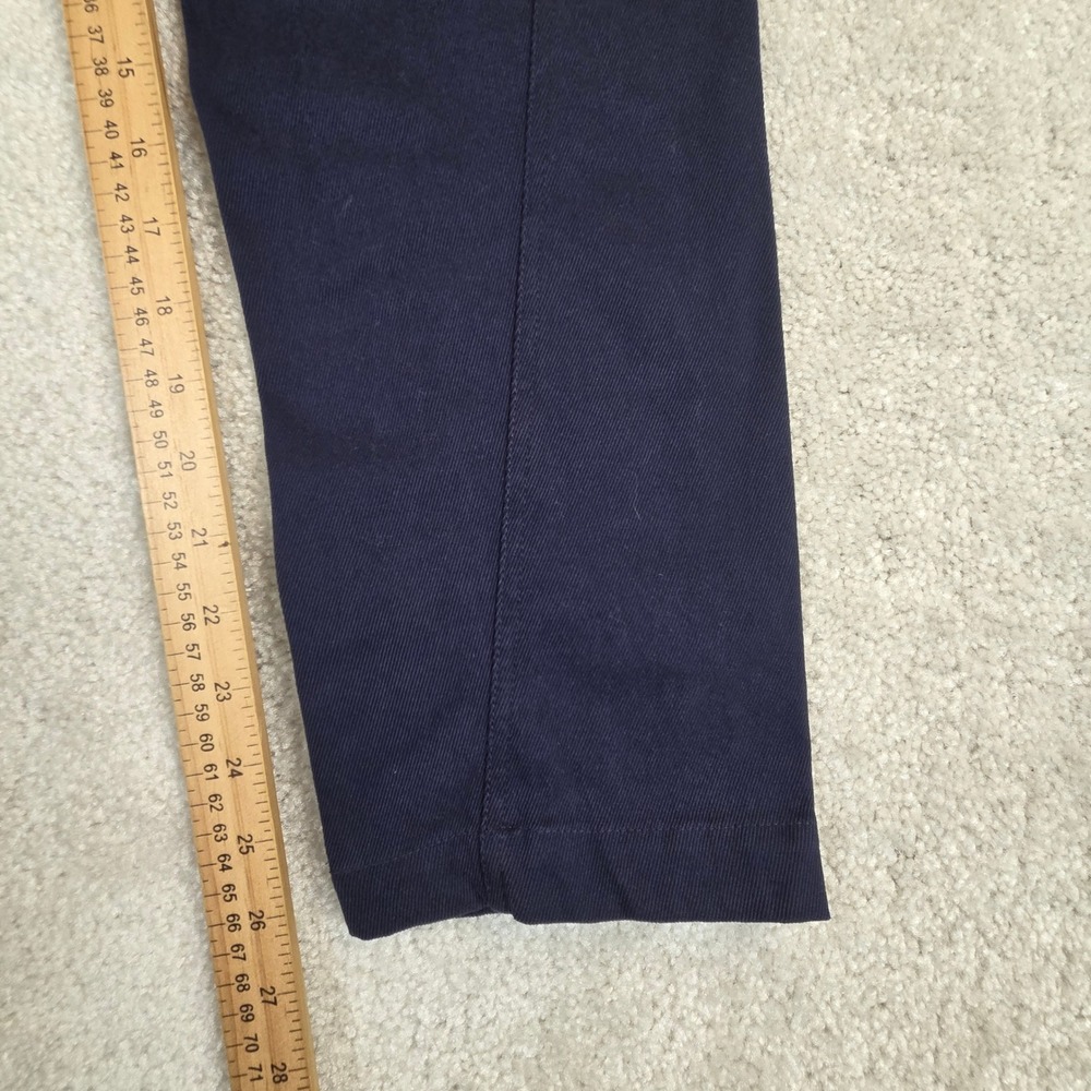 G/FORE Taper Leg Golf Pants Womens 8 Navy Blue Cotton Twill Stretch Slim Fit - Picture 9 of 11